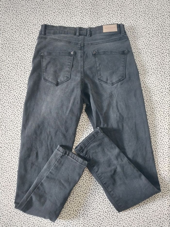 Jean slim gris foncé Naf Naf – Taille 38 - photo numéro 6