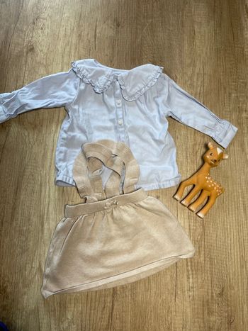 Ensemble col Claudine fille 6 mois