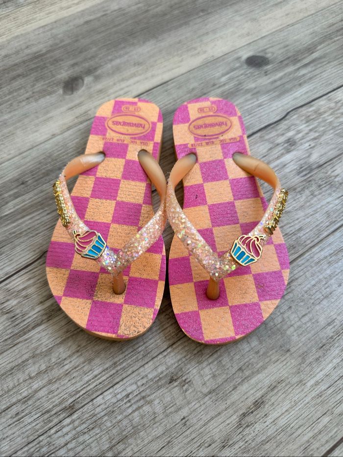 Tong paillette  cupcake havaianas 25/26 fille - photo numéro 2