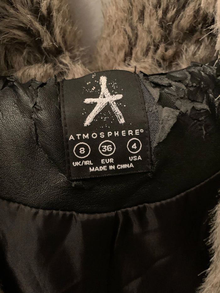 Fausse fourrure sans manches beige Atmosphère taille 36 femme - photo numéro 3