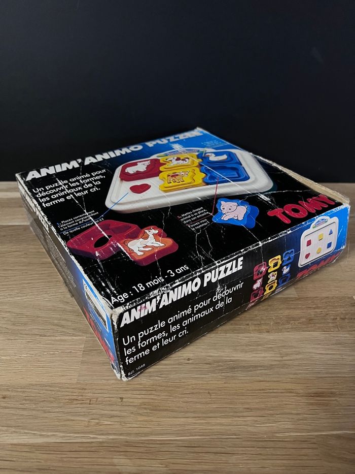 Puzzle sonore TOMY Anim’Animo “Les Habitants de ma Ferme” vintage avec boîte - Très bon état années 90 - photo numéro 7