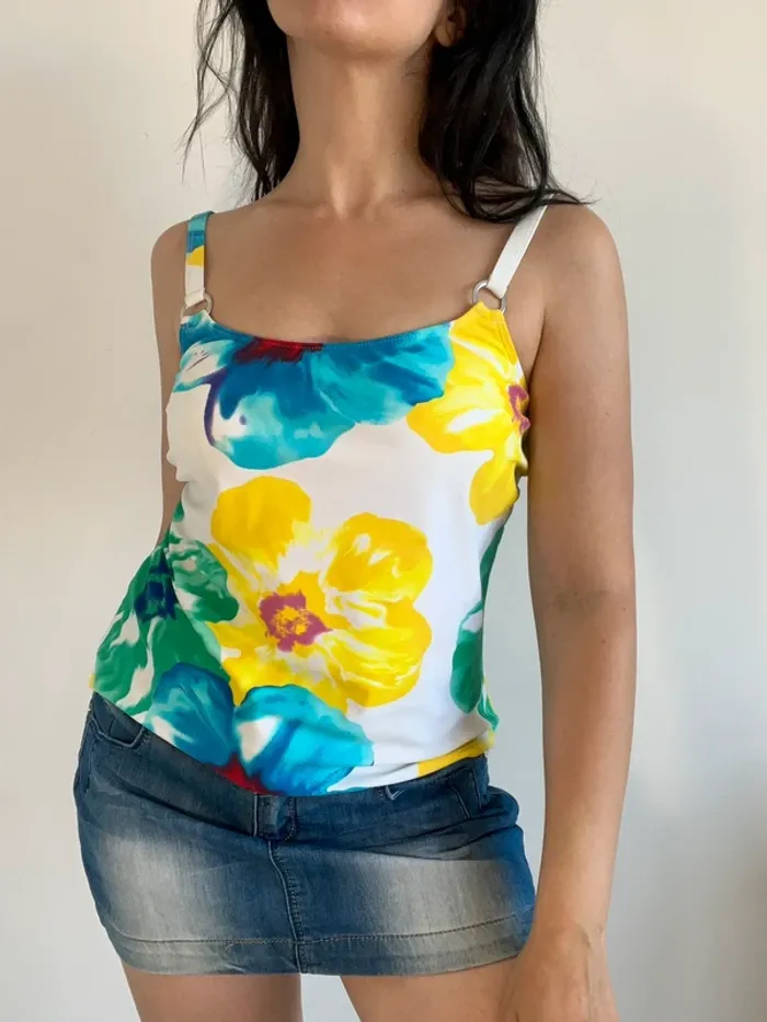 Haut de bain à motifs taille S 🌻
