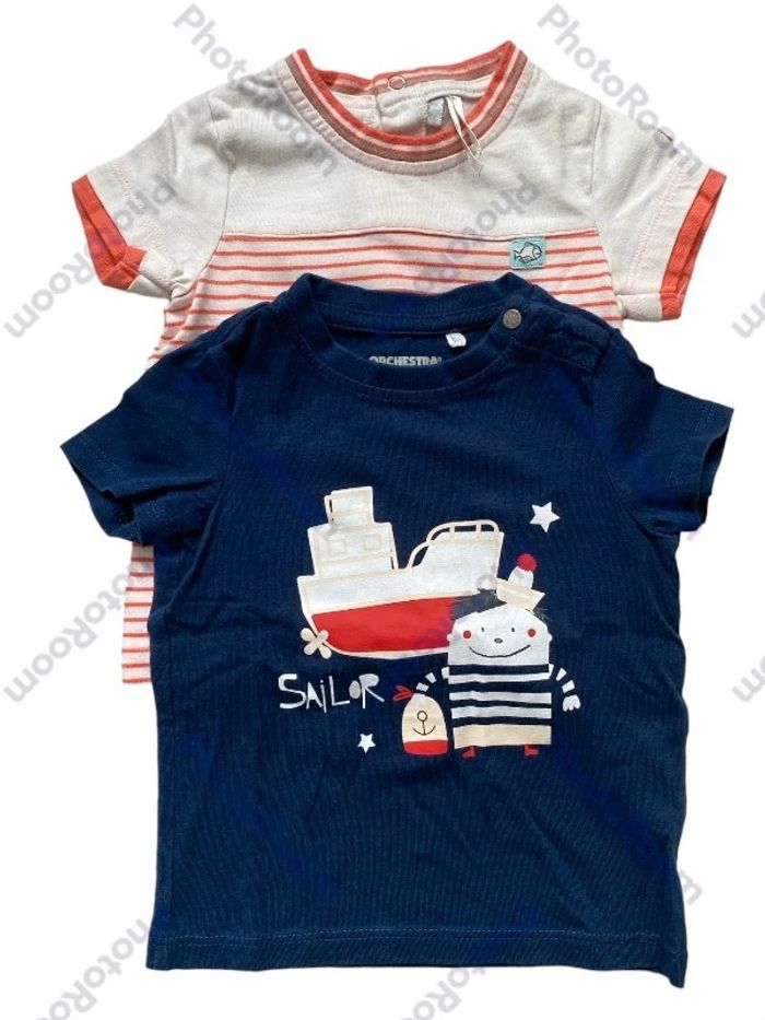 Lot 2 tee-shirts 6 mois