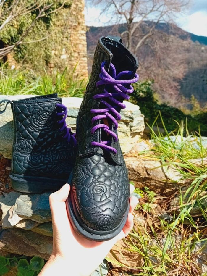 Dr. Martens Brauce roses effets capitonné 37 - photo numéro 6