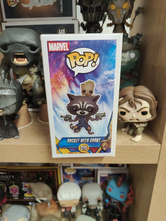 Funko pop rocket with groot 211 marvel guardians of the Galaxy Disney - photo numéro 4