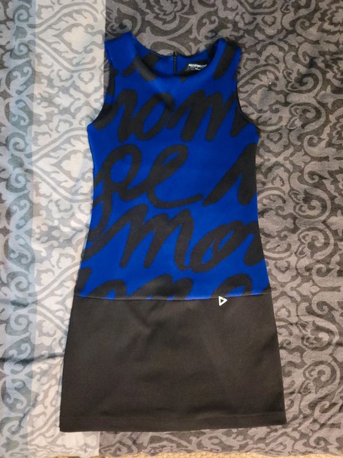 Très belle robe noir et bleu, rinascimento - photo numéro 5