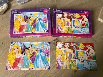 2  puzzles Disney princess 2x24 pièces 