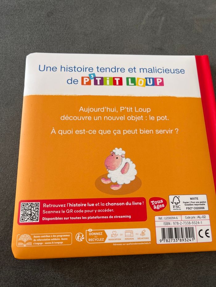 Livre bébé p’tit loup va sur le pot auzou - photo numéro 2