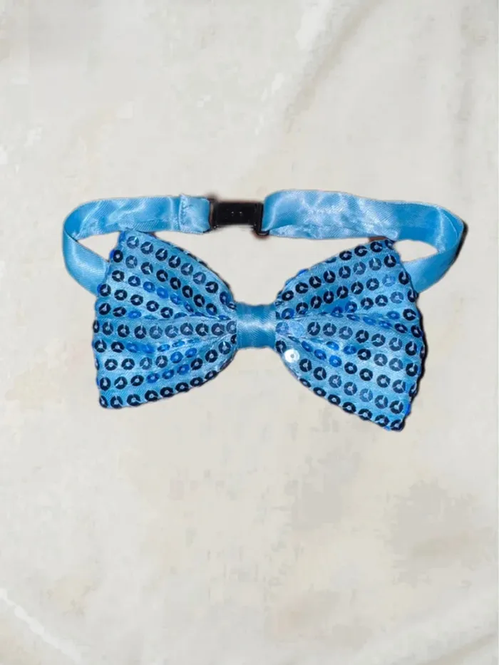 🌷Noeud papillon à paillette bleu pour enfant 🌷