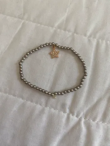 Bracelet étoile strass perles