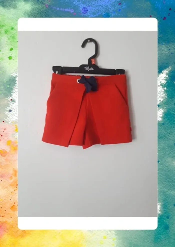 Jupe short 4 ans taille ajustable
