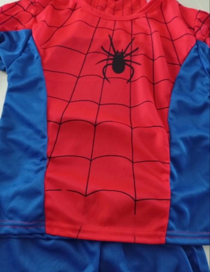 Deguisement spiderman bleu et rouge 5-6ans - photo numéro 4