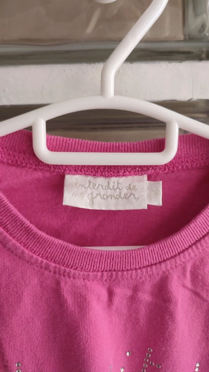 Tee-shirt 2 ans interdit de me gronder - photo numéro 3