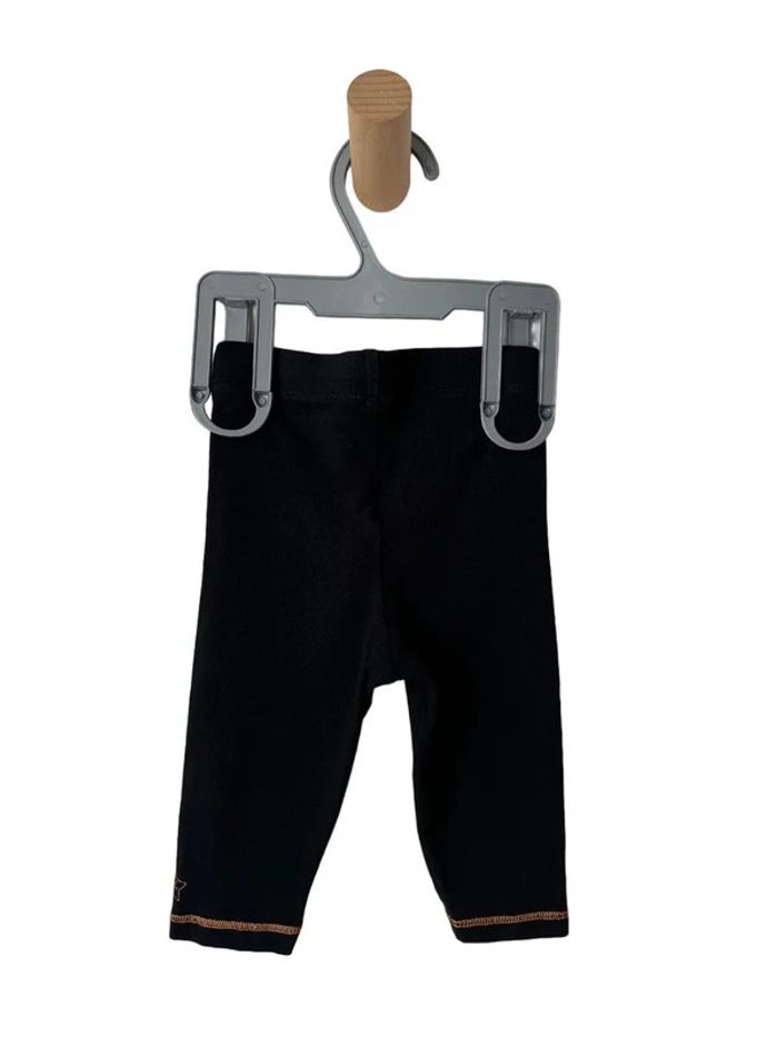 Legging noir avec surpiqûres cuivrées - Orchestra 6 mois (67cm) - photo numéro 2
