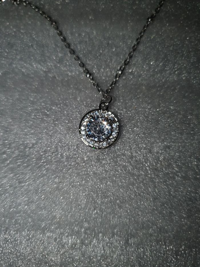 Collier argenté en acier inoxydable