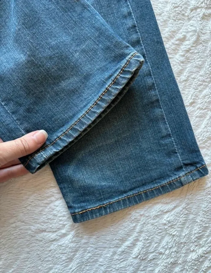 Jean Levi’s homme 502 slim Taper fuselé W33 L30 (42‑44 FR / L) Bleu foncé délavé État très bon - photo numéro 5