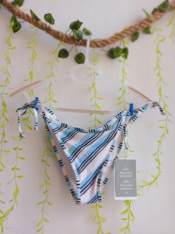 Bas de maillot H&M – T.36 – Rayé Bleu/Blanc – État : Neuf avec étiquette