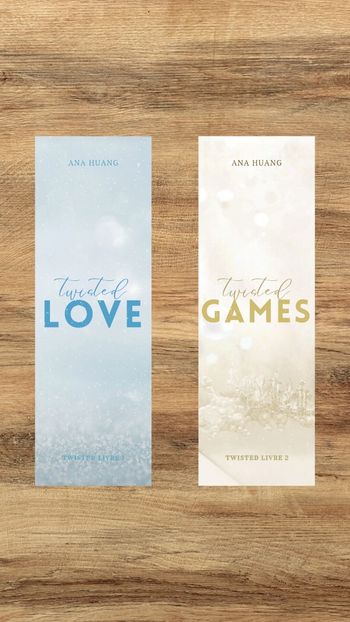 Marque page Twisted Love, Twisted Games, Twisted Hate et Twisted Lies