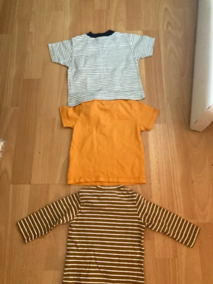 Lot de 3 t-shirts 6/9 mois garçon Mexx vert baudet - photo numéro 2