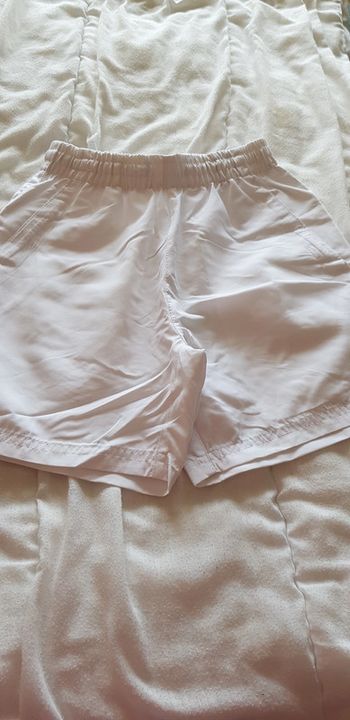 Short blanc garçon