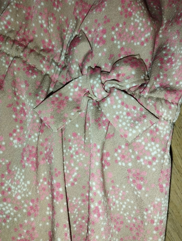 Robe fluide mouchetée 12 ans tao rose / vieux rose - photo numéro 3