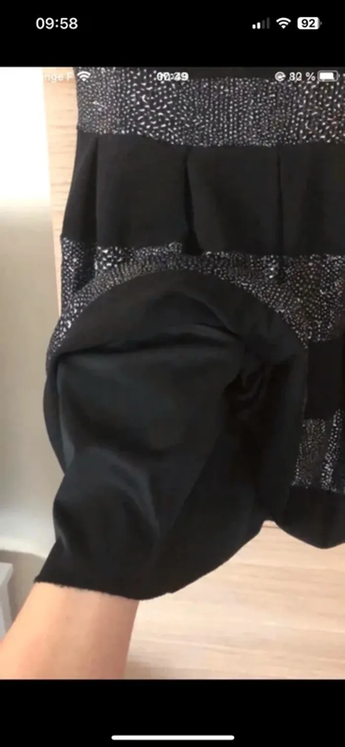 Robe patineuse noire argentée - photo numéro 4
