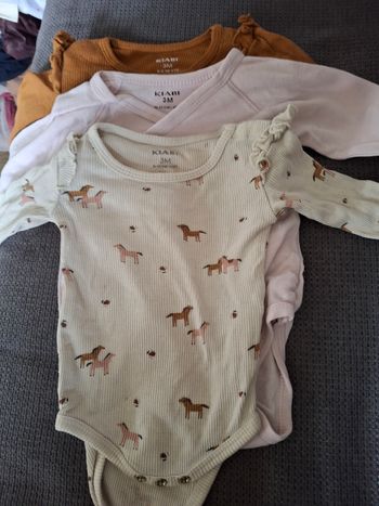 Lot de 3 bodies kiabi