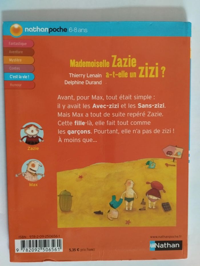 📖 2 livres : Mademoiselle Zazie - Lenain Thierry 📖 - photo numéro 3