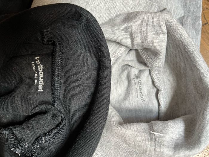 2 sous pull vertbaudet gris /noir - photo numéro 2