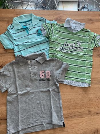 Lot 3 polos garçon manches courtes taille 4 ans