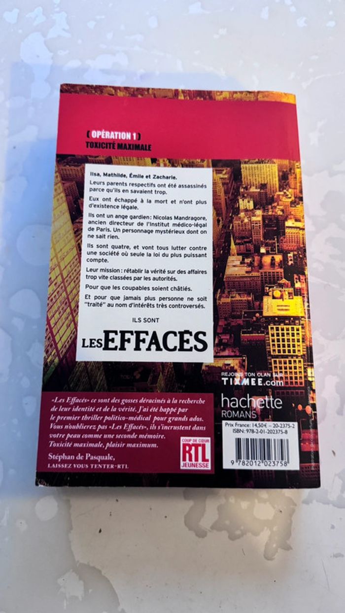 Roman Les Effacés - Opération 1 : Toxicité maximale - Bertrand Puard - photo numéro 5