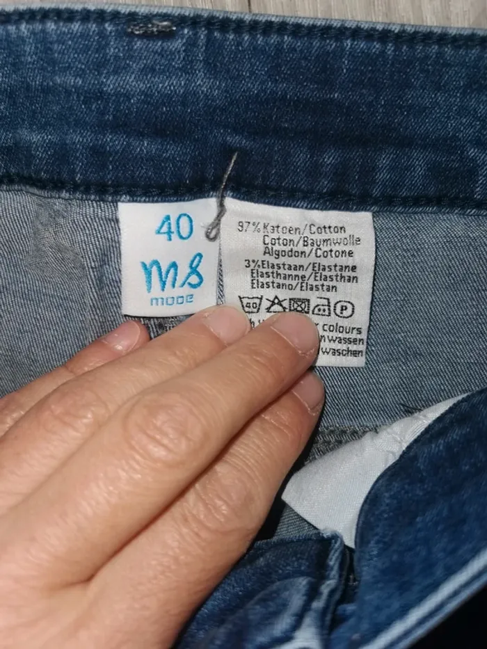 Jean femme taille 40 ms mode - photo numéro 2
