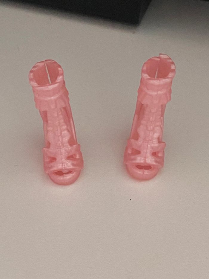 Chaussures à talons rose pour poupée Barbie - photo numéro 2