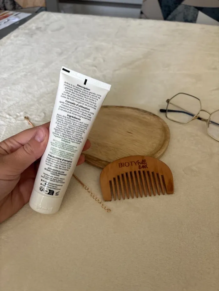 masque capillaire aux fruits rouges et pommes avec peigne 75ml marc grays - photo numéro 4