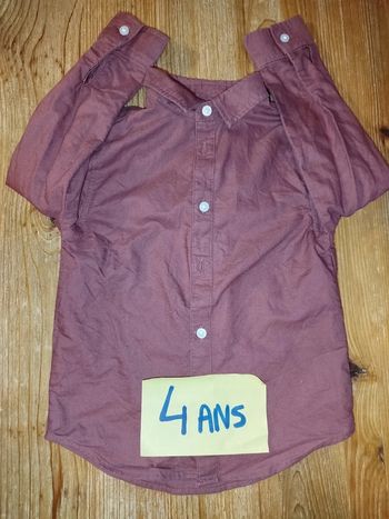 Chemise manches longues 4ans