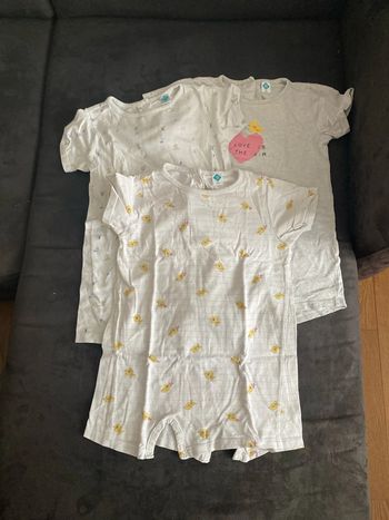 3 pyjamas 24 mois fille
