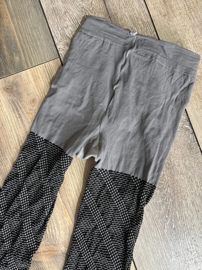 Collant imprimé gris et noir - photo numéro 4