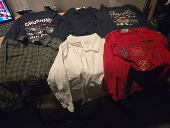 Lot 6 très shirt/chemises manches longues