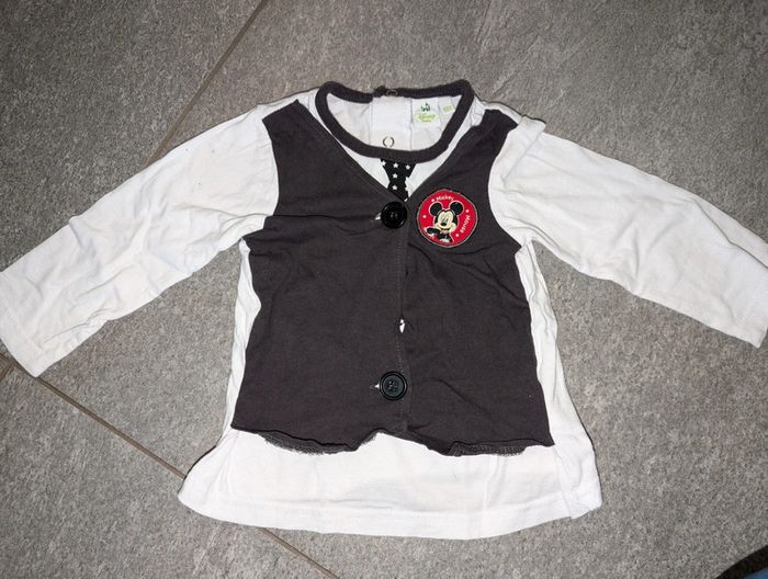 T-shirt à manches longues bébé garçon chic 18 mois Mickey