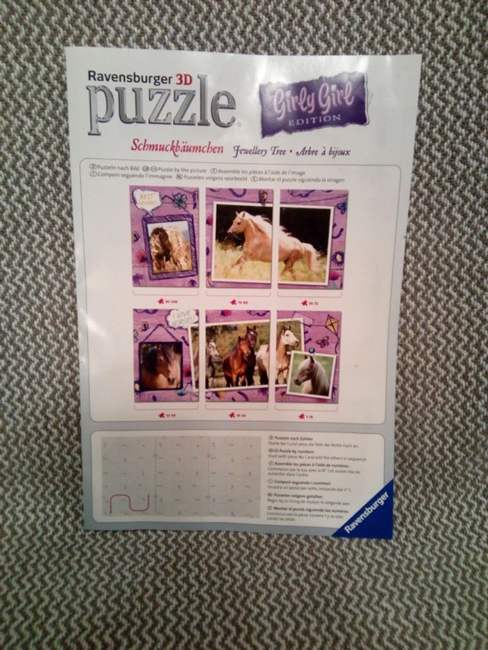 Arbre à bijoux "cheval"/ puzzle 3D - Ravensburger - photo numéro 13