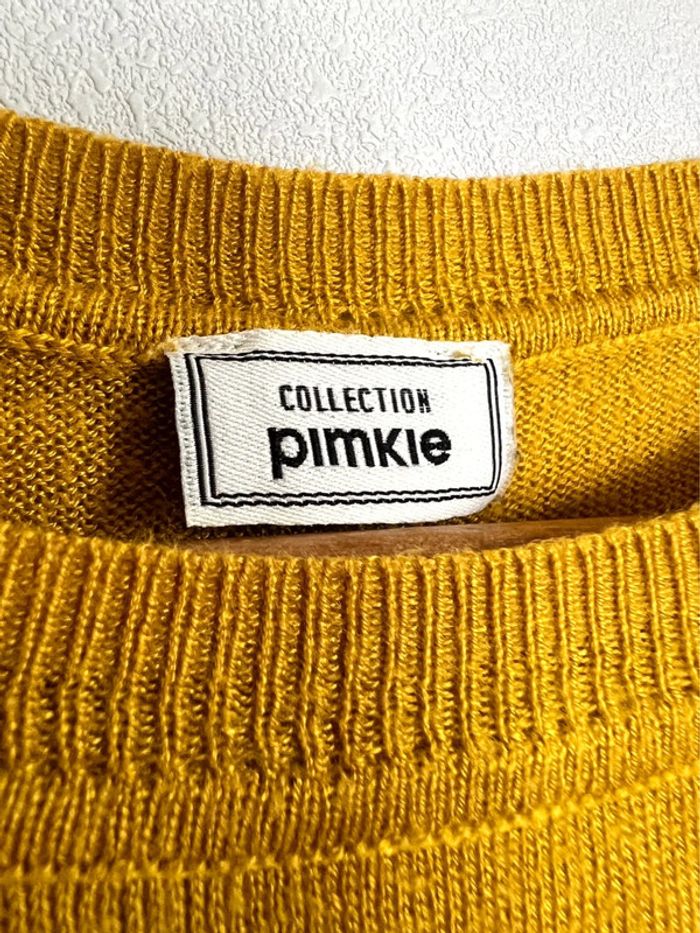 Blouse manches longues Pimkie jaune moutarde - photo numéro 3