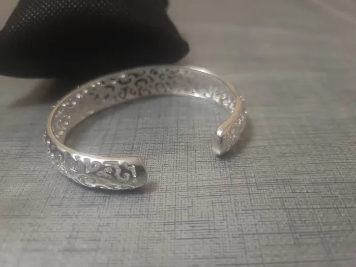 Bracelet arabesque semi-rigide argent 925 - photo numéro 3