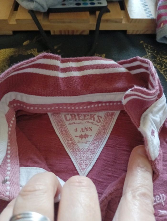 Polo tee shirt manches courtes Creeks garçon 4 ans - photo numéro 4