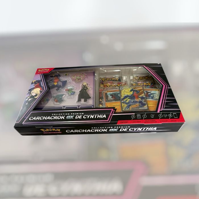 Coffret Pokémon Premium Carchacrok EX de Cynthia – Neuf & Scellé – Edition Collector