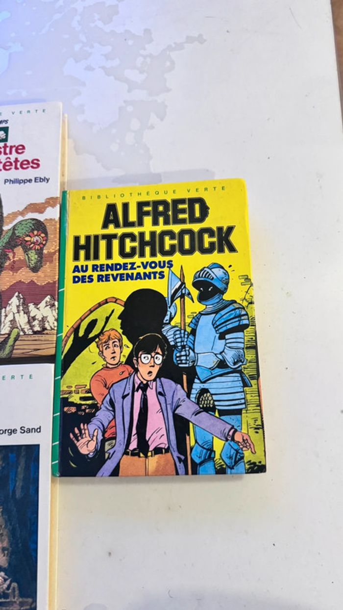 Lot de 5 Livres Anciens Bibliothèque Verte – Alfred Hitchcock, Michel, Six Compagnons - photo numéro 7