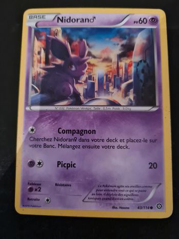 Carte pokémon nidoran 43/114