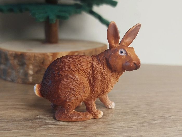 PAPO lapin roux et blanc Animal de la ferme - photo numéro 2