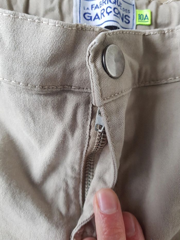 Jeans beige slim - photo numéro 3