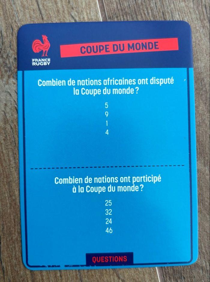 Jeu de questions réponses Rugby - photo numéro 5