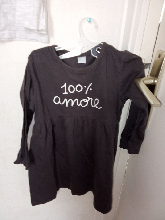 Lot tex 23 mois fille robe et pull manche longue, mi saison - photo numéro 3